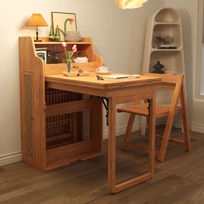 Modern Retractable Folding Dining Table | Space Saving Design