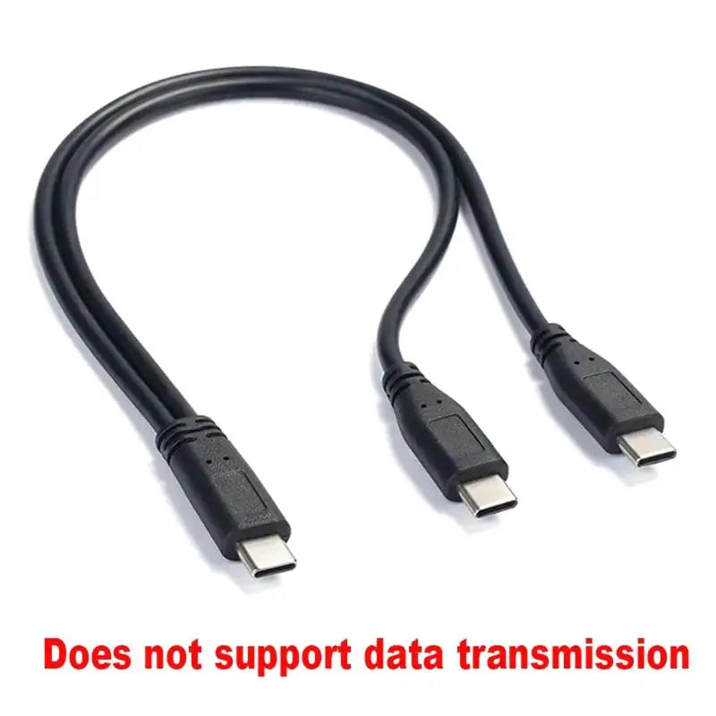 USB C Cable Splitter | Dual Charging & Data Transfer Cable