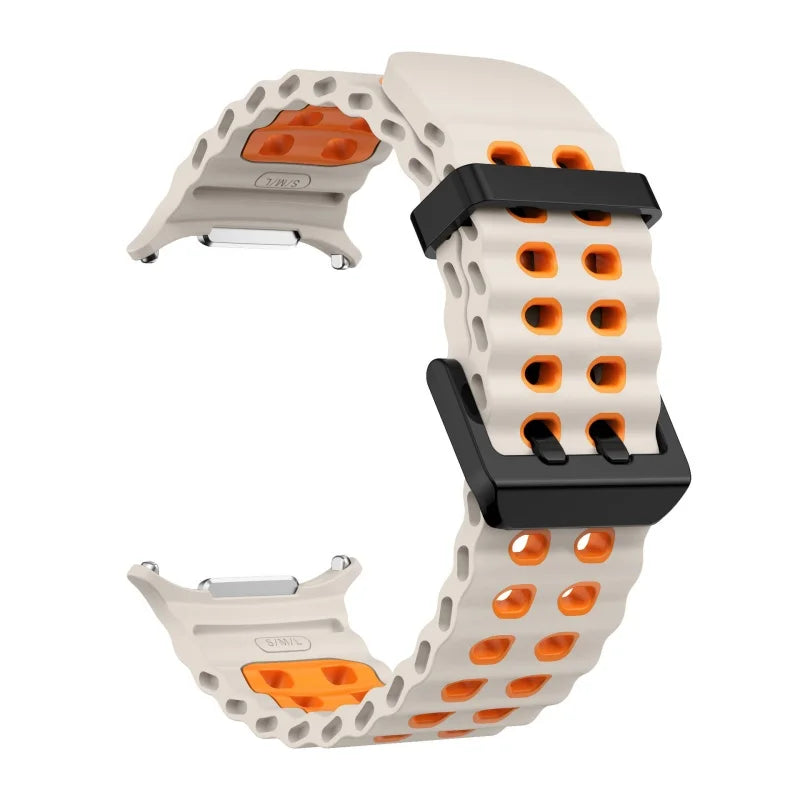 Silicone Sports Strap for Galaxy Watch | Breathable Marine Band
