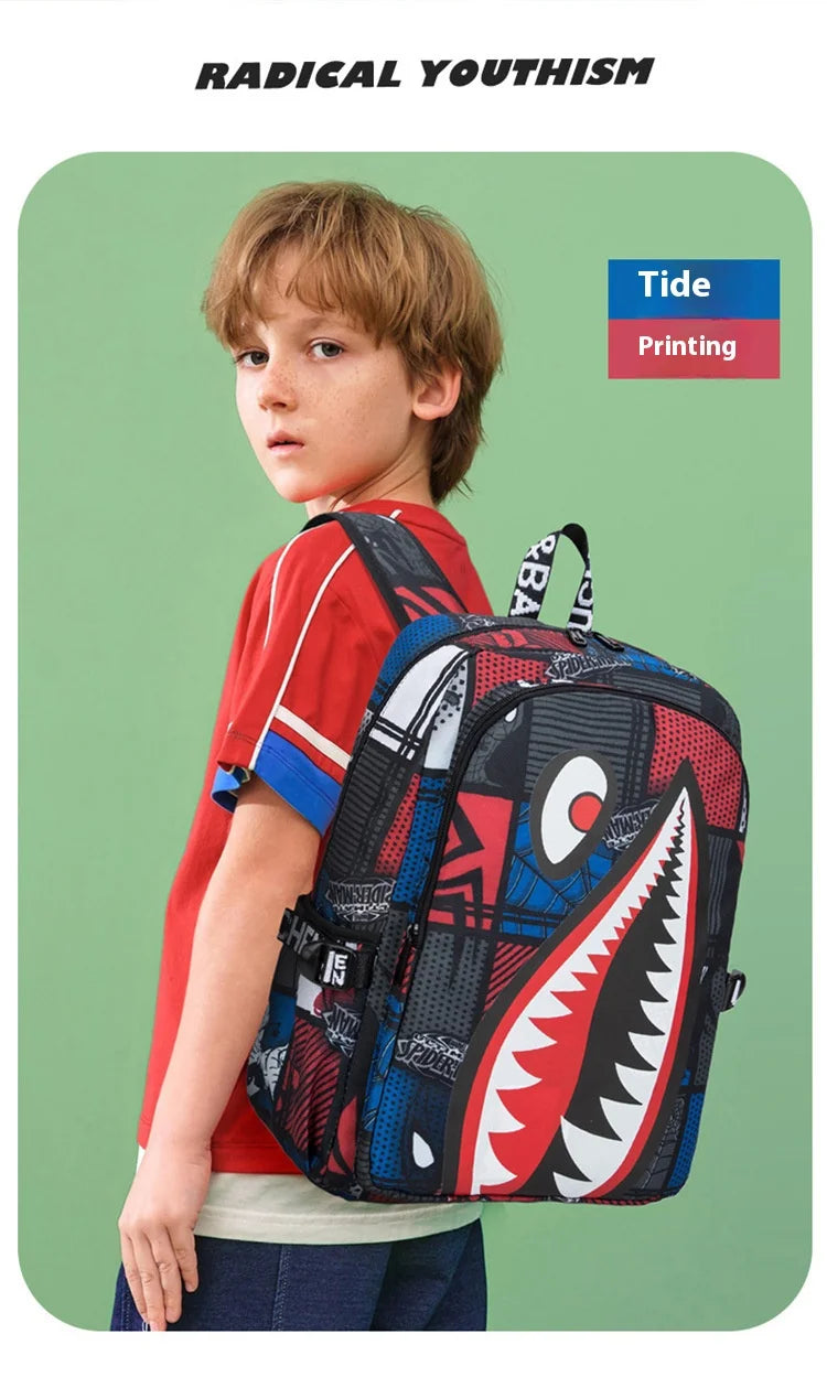 Stylish Shark Pack Backpack for Kids | Durable School Travel Bag
