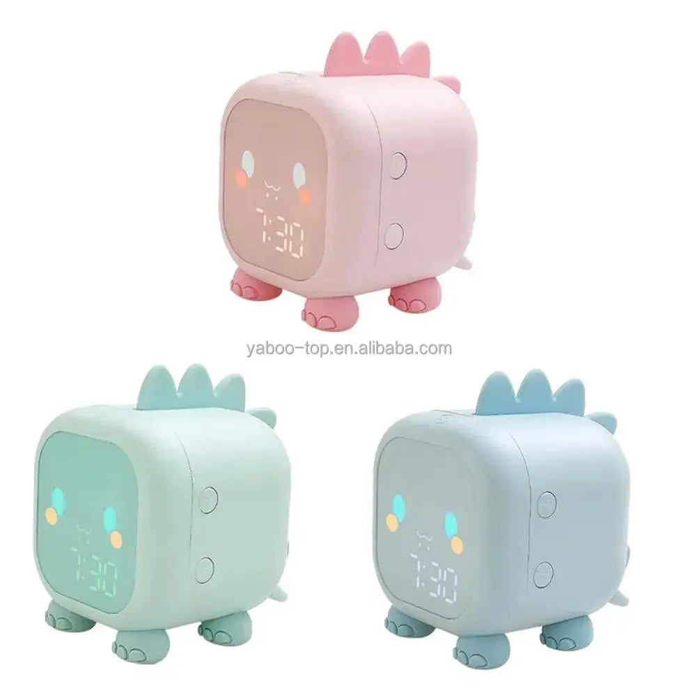Dinosaur Alarm Clock for Kids | Fun Sleep Trainer with Night Light