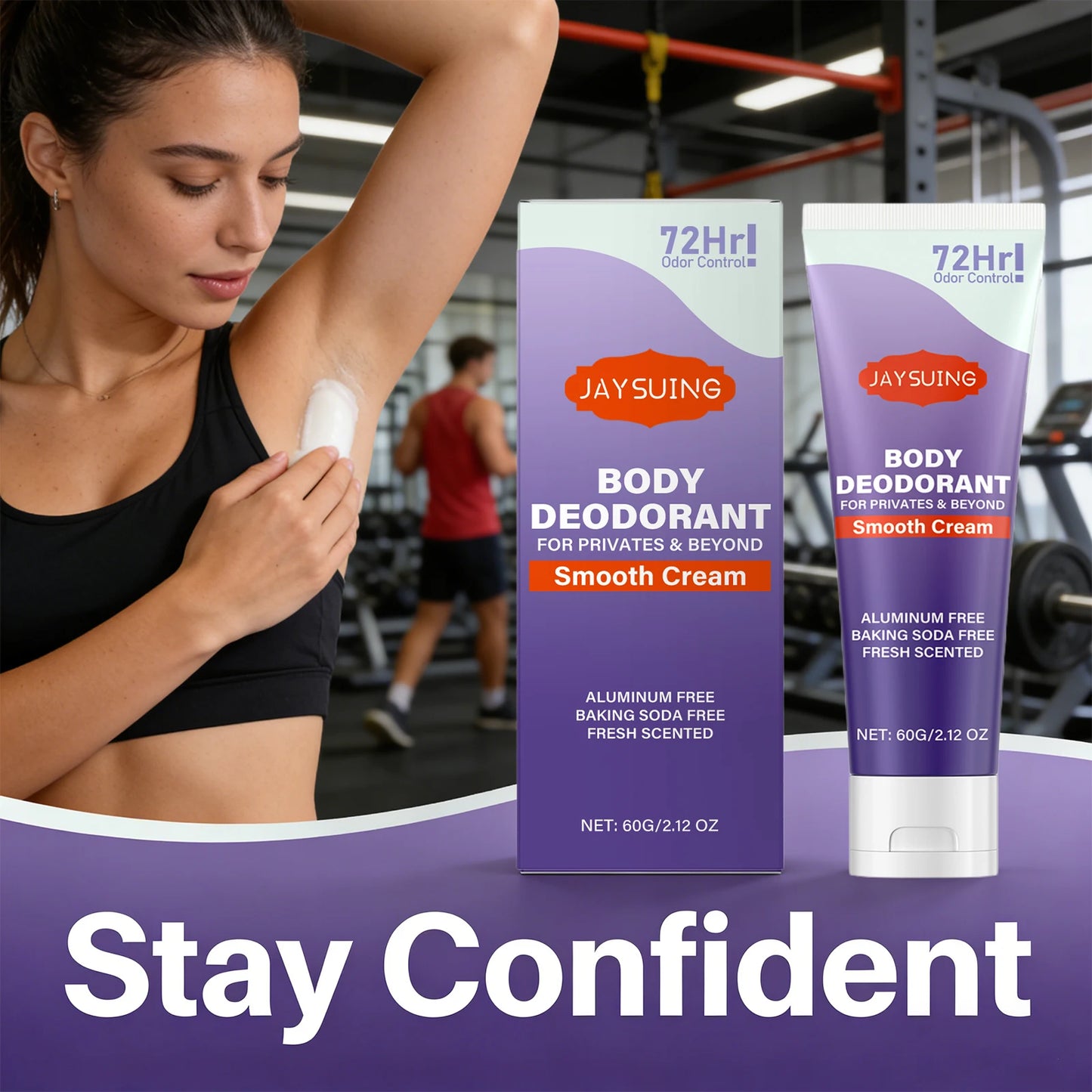 Whole Body Deodorant Cream | Lasting Odor Protection & Refreshing Aroma