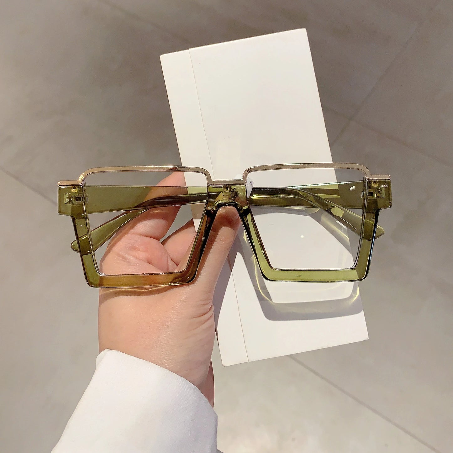 Chic Oversized Blue Light Blocking Glasses | Fashionable Protection