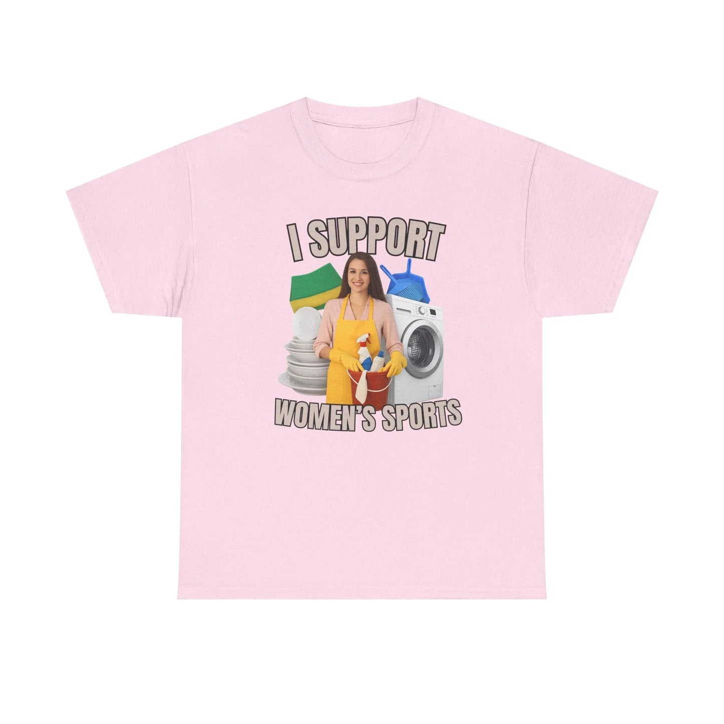 Support Women's Sports Oversized Tee | Funny Casual Shirt