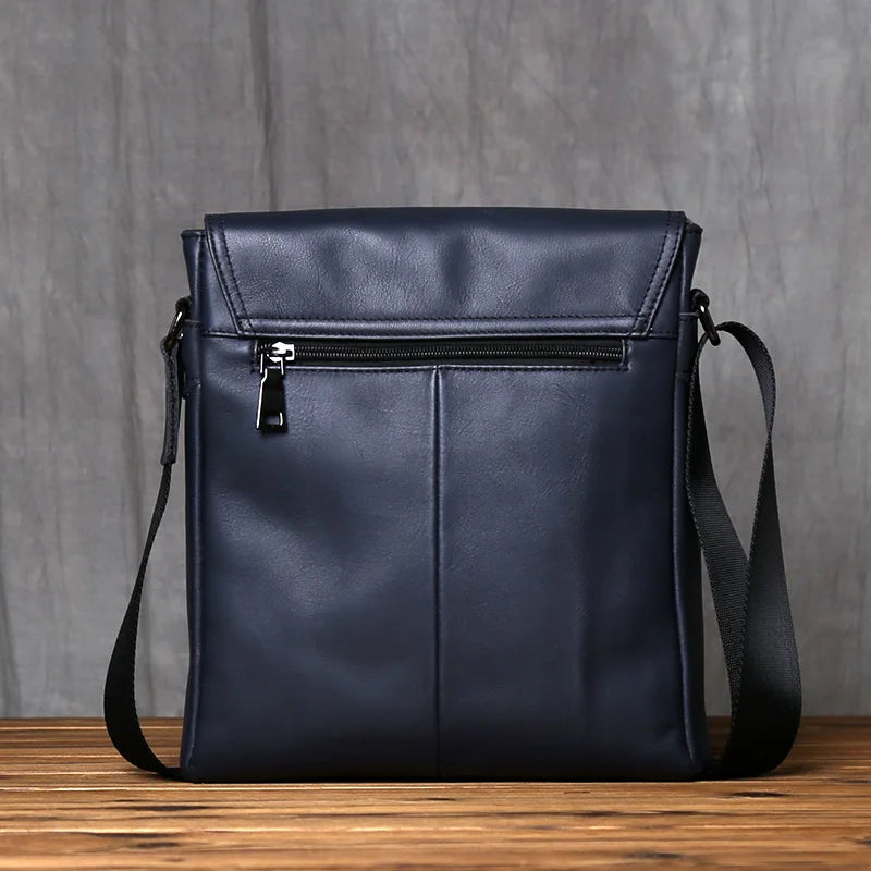 Bandolera de cuero casual para hombre | Diseño espacioso tipo bandolera