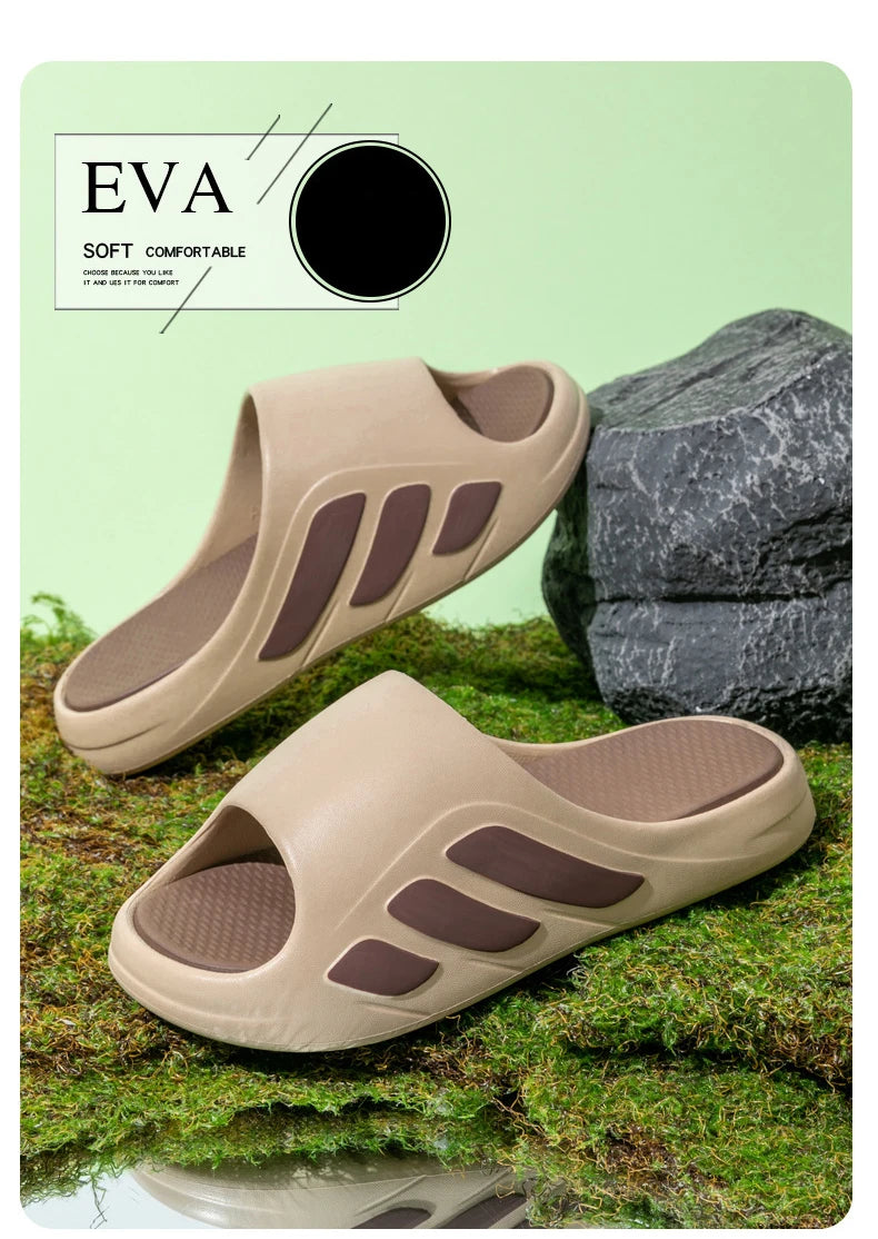 Men's High Aesthetic Anti-Slip Beach Slippers | Comfortable Slides