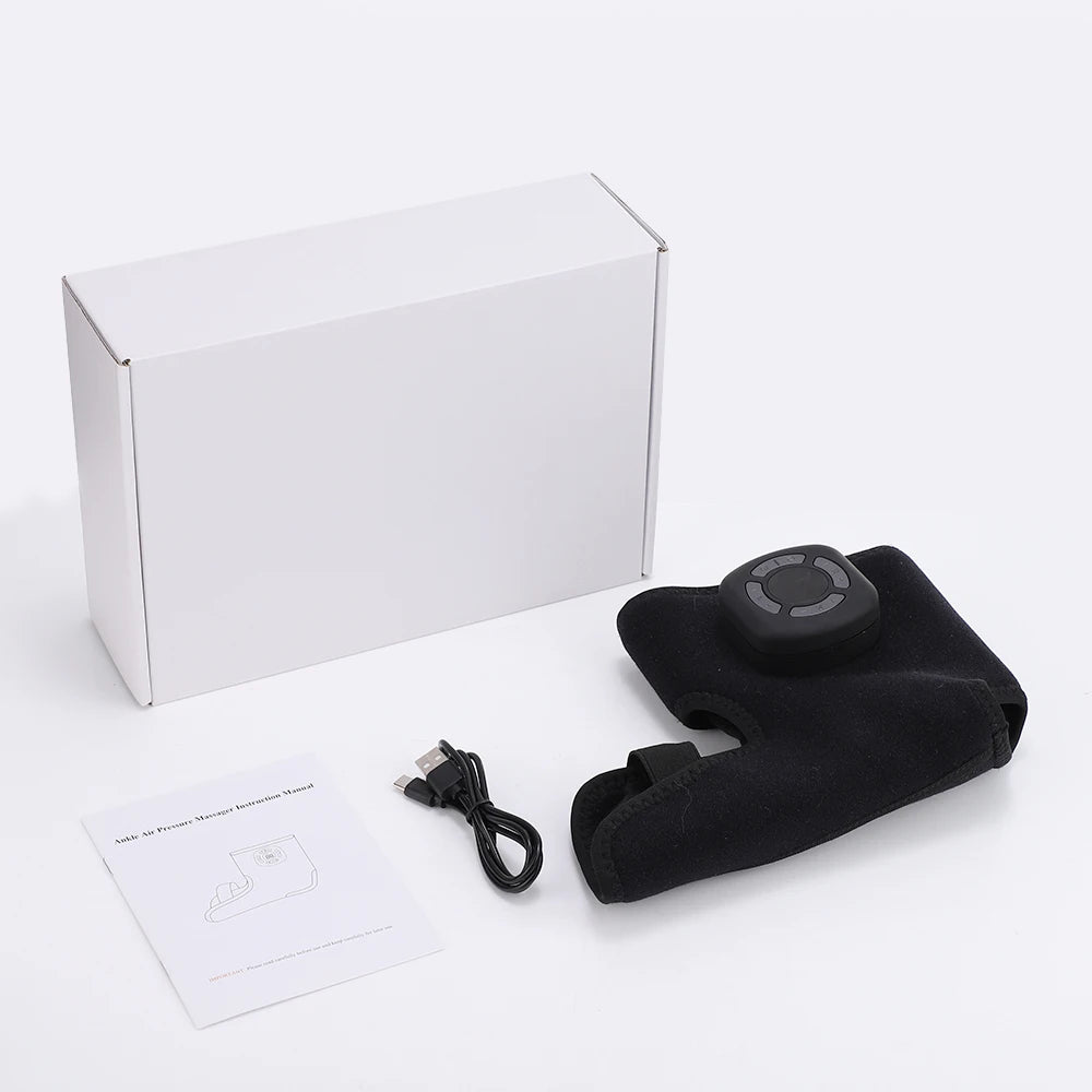 Wireless Air Pressure Ankle Massager | Electric Heating & Vibration