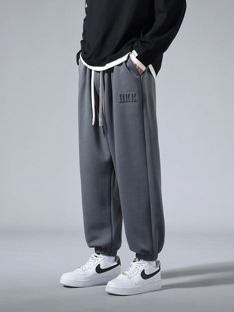Big Size Men's Tapered Sweatpants | Comfortable Jogger Pants