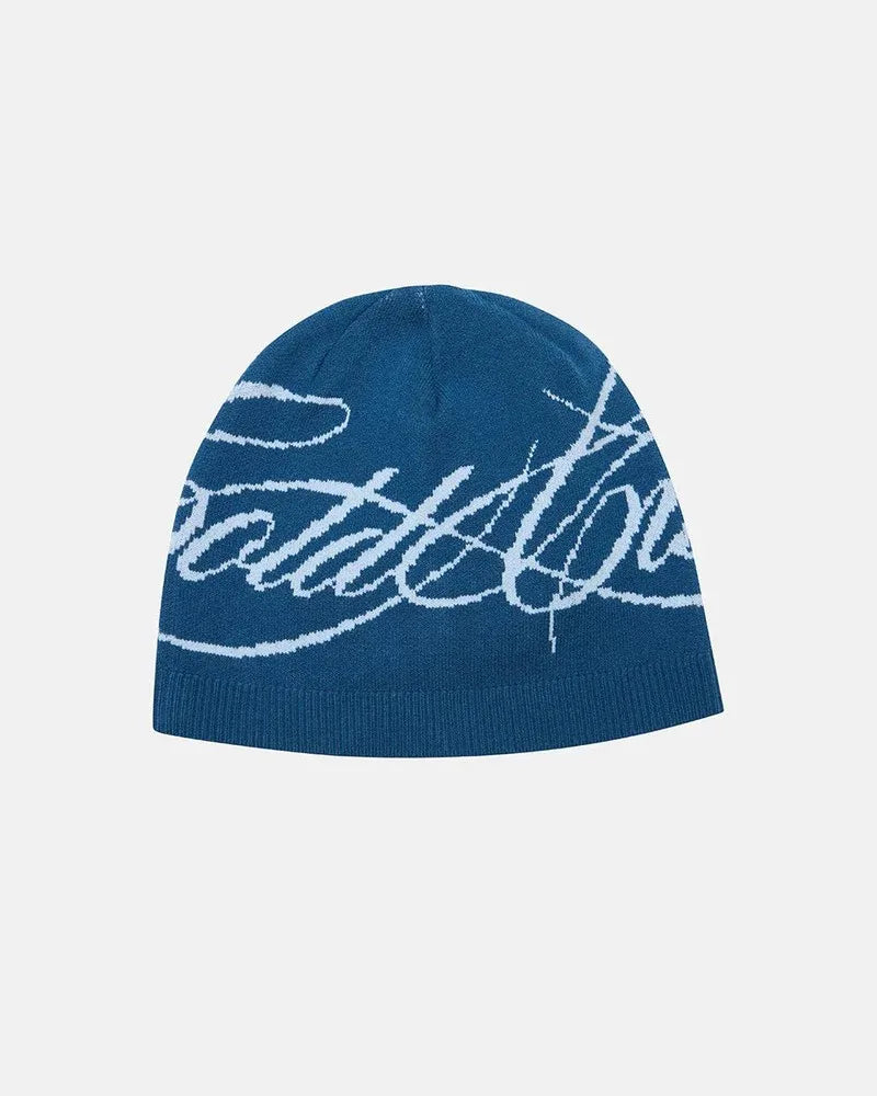 Unisex Letter Patch Knitted Beanie | Trendy Hip Hop Winter Hat