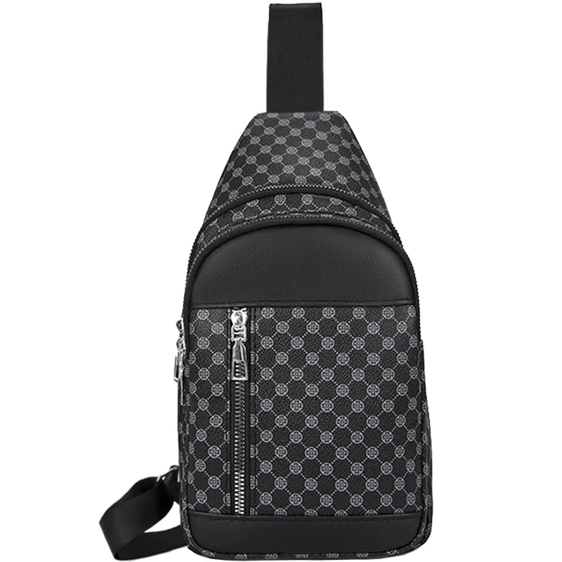 Unisex Functional Chest Bag with Patchwork Dot Design | Stylish Everyday Use