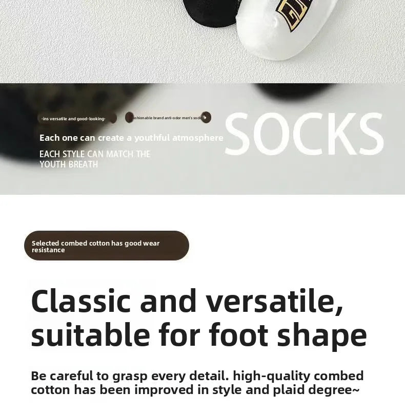 Men's Winter Ankle Socks | Breathable Low-Cut Fashion Socks