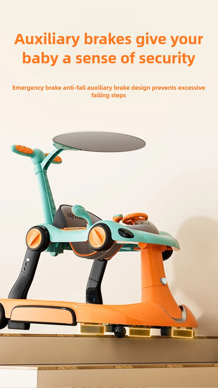 4-in-1 Multifunctional Baby Walker | Adjustable & Foldable Design