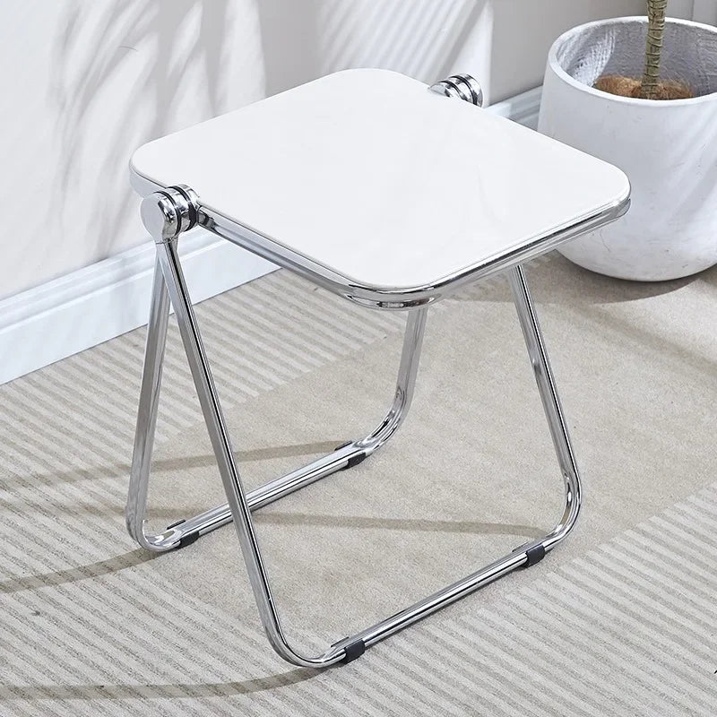 Mesa Auxiliar Plegable de Moda | Mesa de Centro Moderna de Acrílico