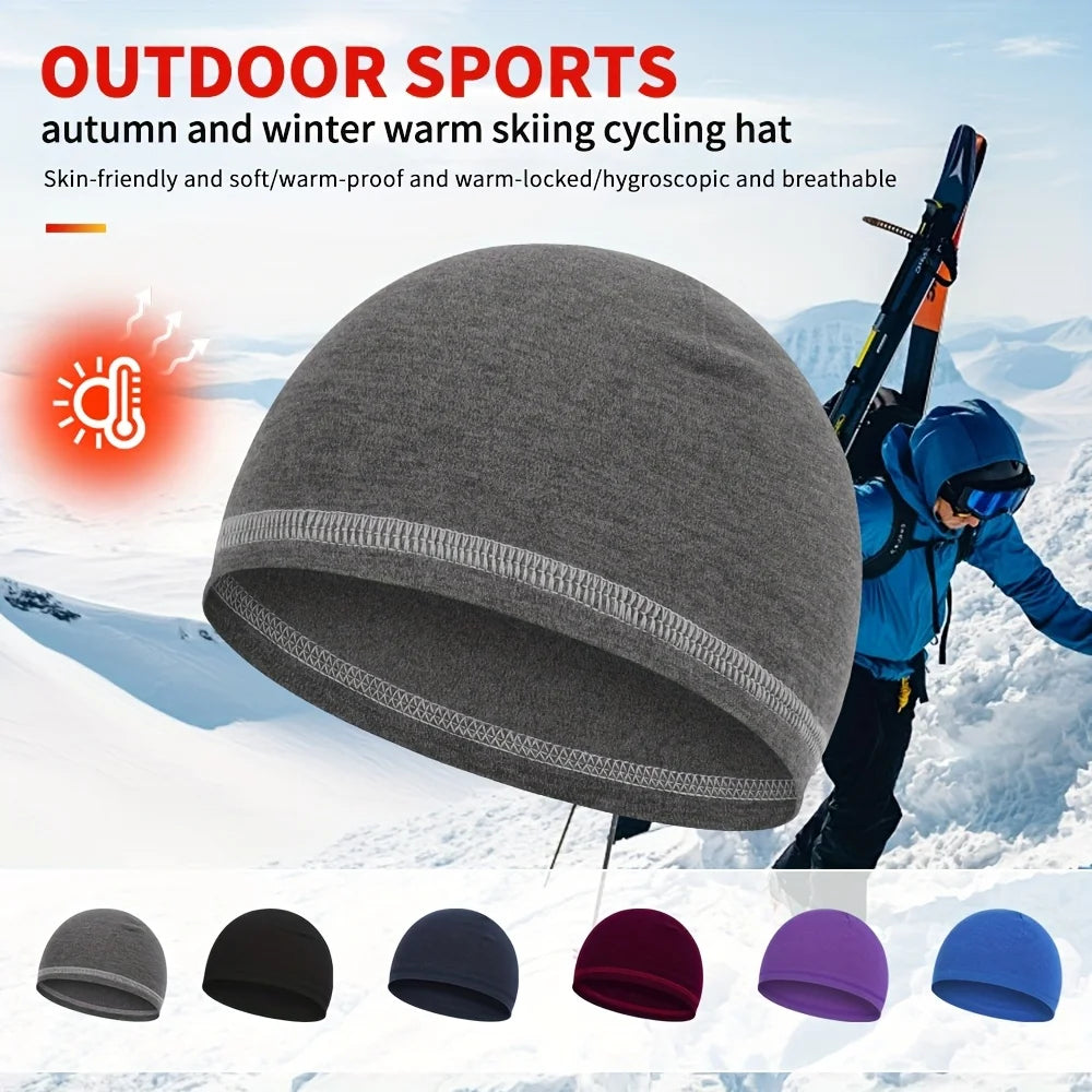 Unisex Thick Fleece Winter Beanie with Ear Flaps | Thermal Ski Cap