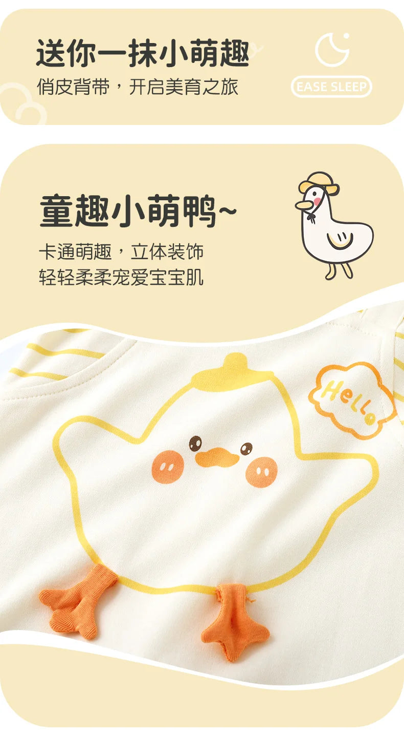 Unisex Baby Autumn Romper | Soft Cotton Long-Sleeve Jumpsuit