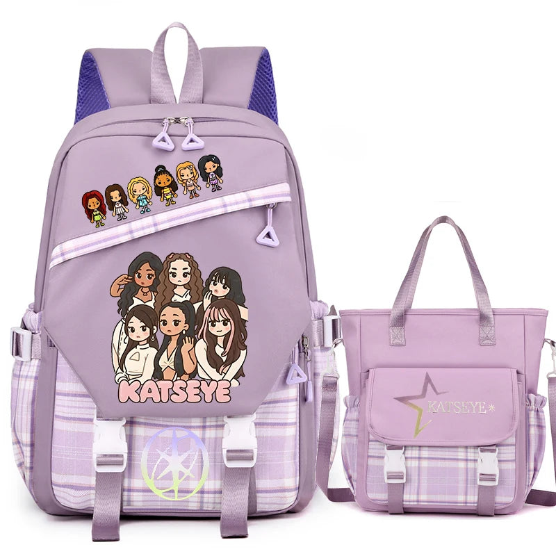 Vintage Girl Group Backpack | Multifunctional Women's Rucksack