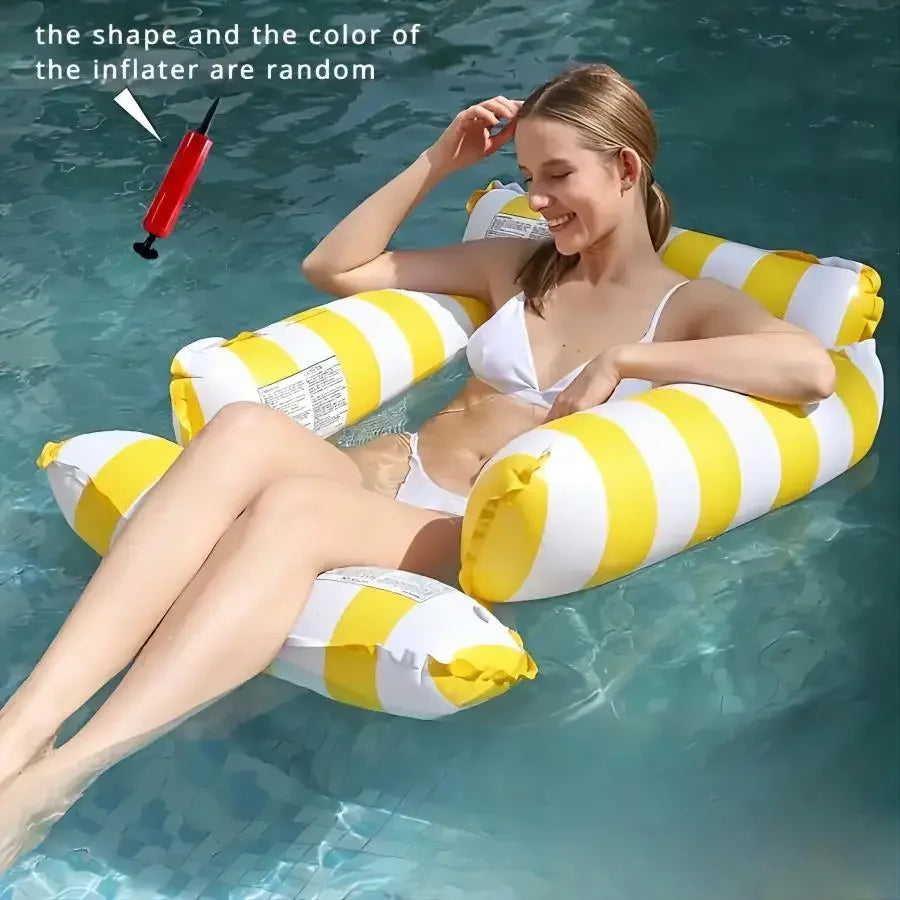 Ultra-Portable Inflatable Swimming Beds for Pool & Beach Fun