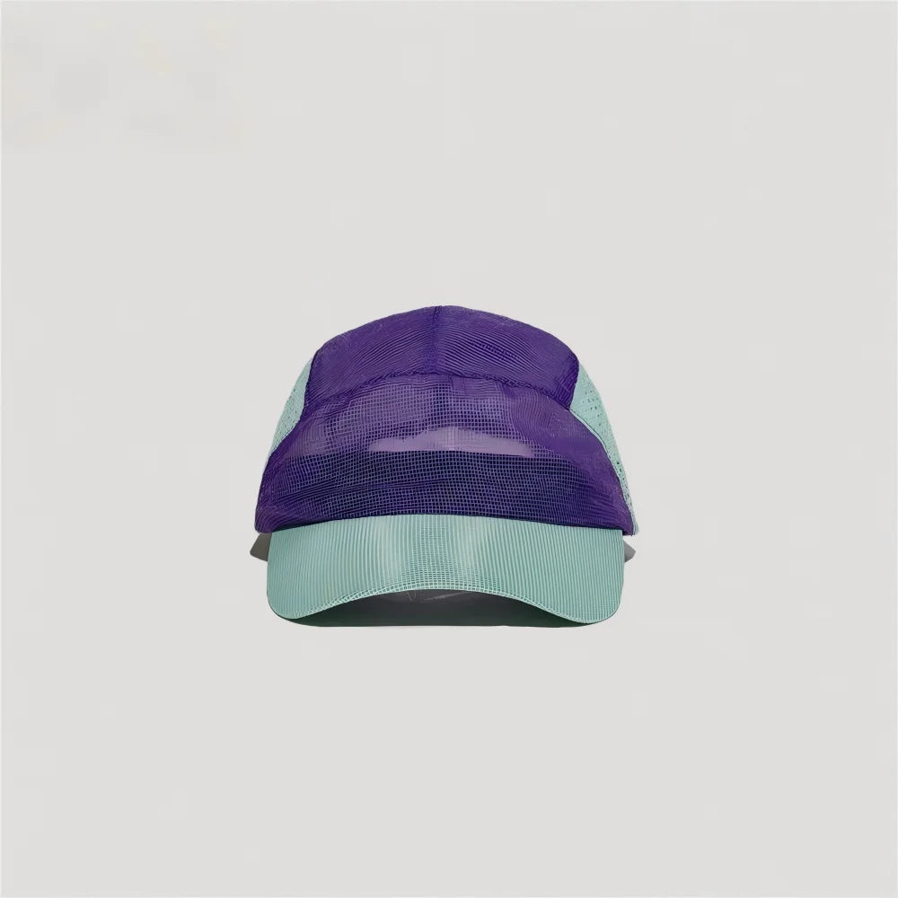 Lightweight Color Block Mesh Baseball Cap for Summer Sports