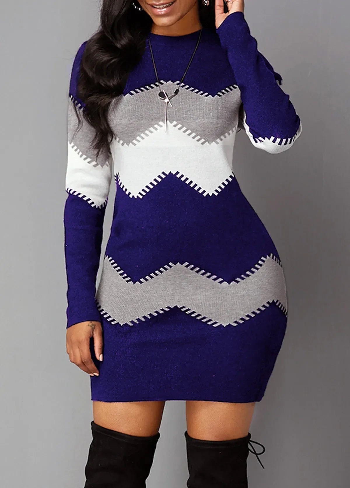 Boho Vintage Striped Women's Dress | Elegant Casual Party Wear