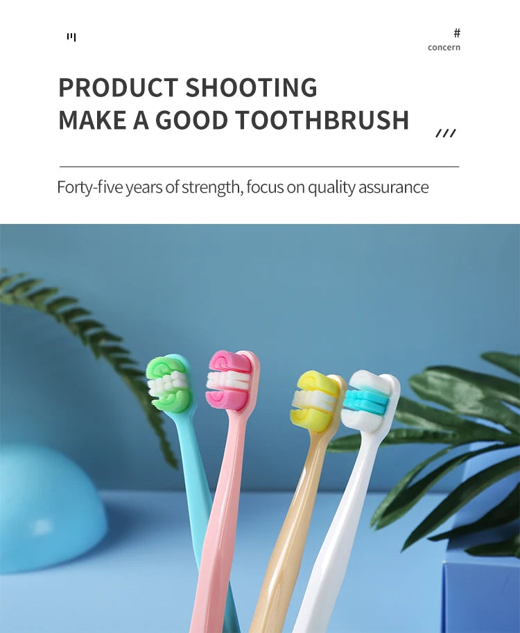 4 Soft Bristled Toothbrushes | Enhanced Oral Hygiene for Adults