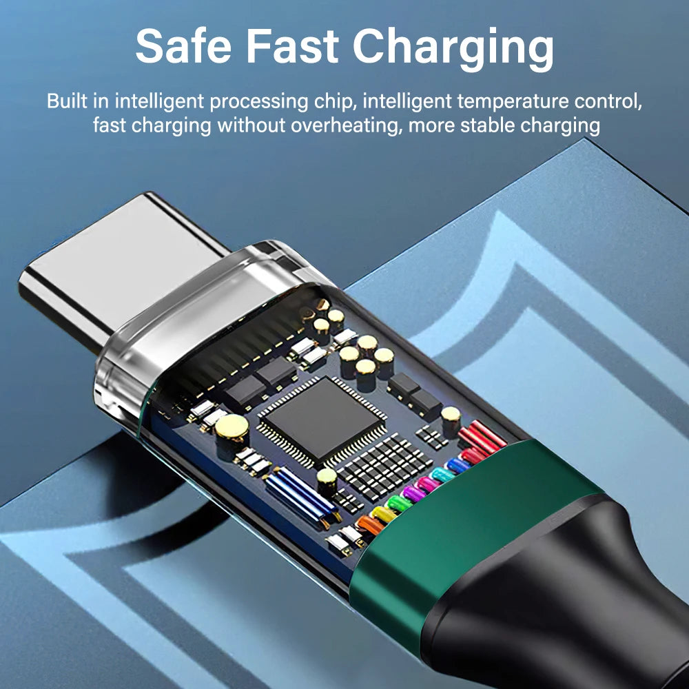 USB Type C to C Fast Charging Data Cable - 100W PD Support