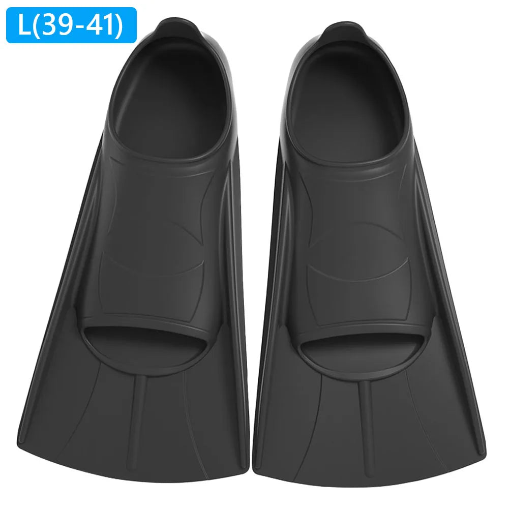 Silicone Swimming Fins for Training | Short Non-Slip Swim Fins