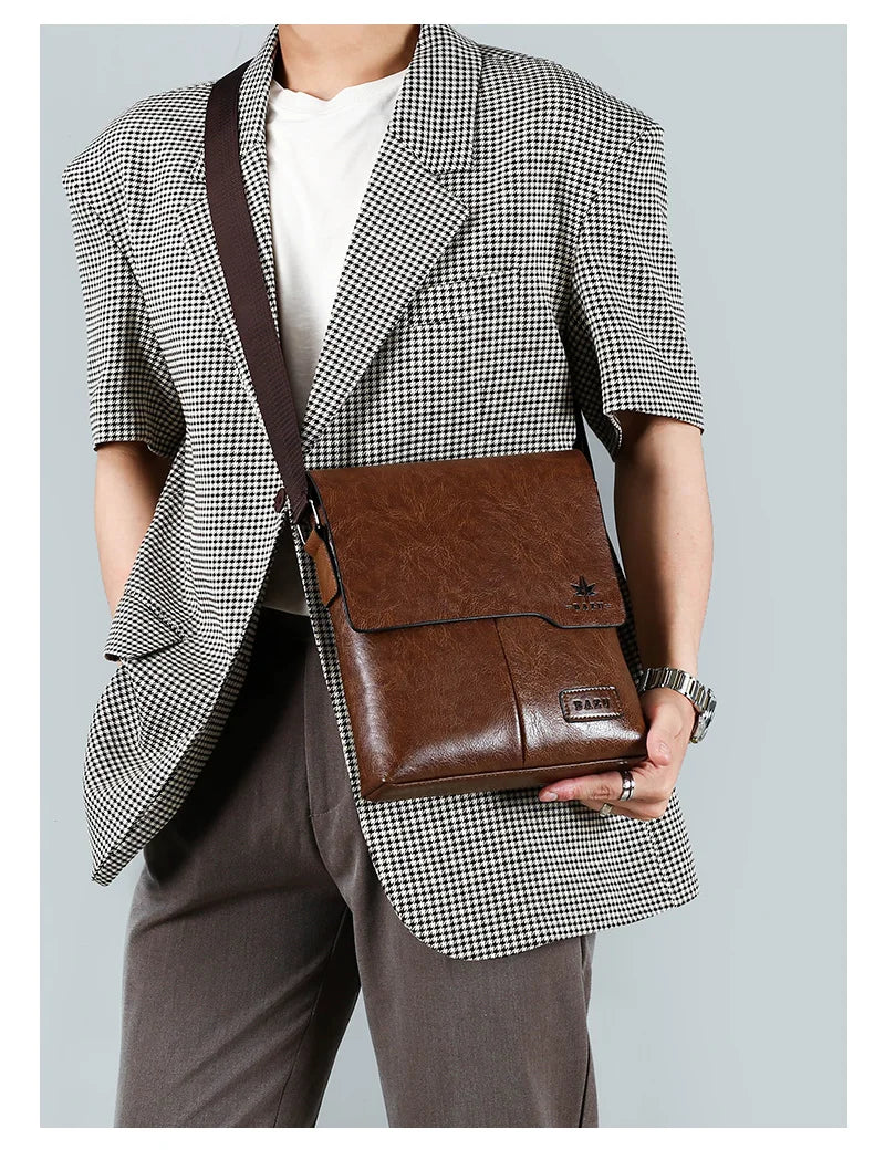 Luxury Vintage Leather Messenger Bags for Men | Stylish Shoulder Bag