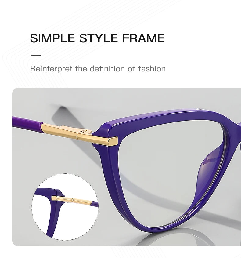 Fashionable Anti Blue Light Cat Eye Glasses for Women | Stylish Protection