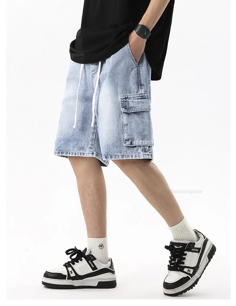 Men's Summer Retro Fashion Denim Shorts | Multi-pocket & Comfortable