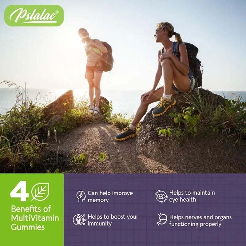 Multivitamin Gummies for Energy, Skin, Hair, Immune Support