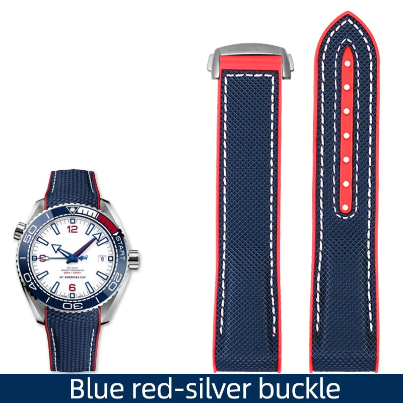Versatile Nylon Rubber Watchband | Durable Comfort Strap
