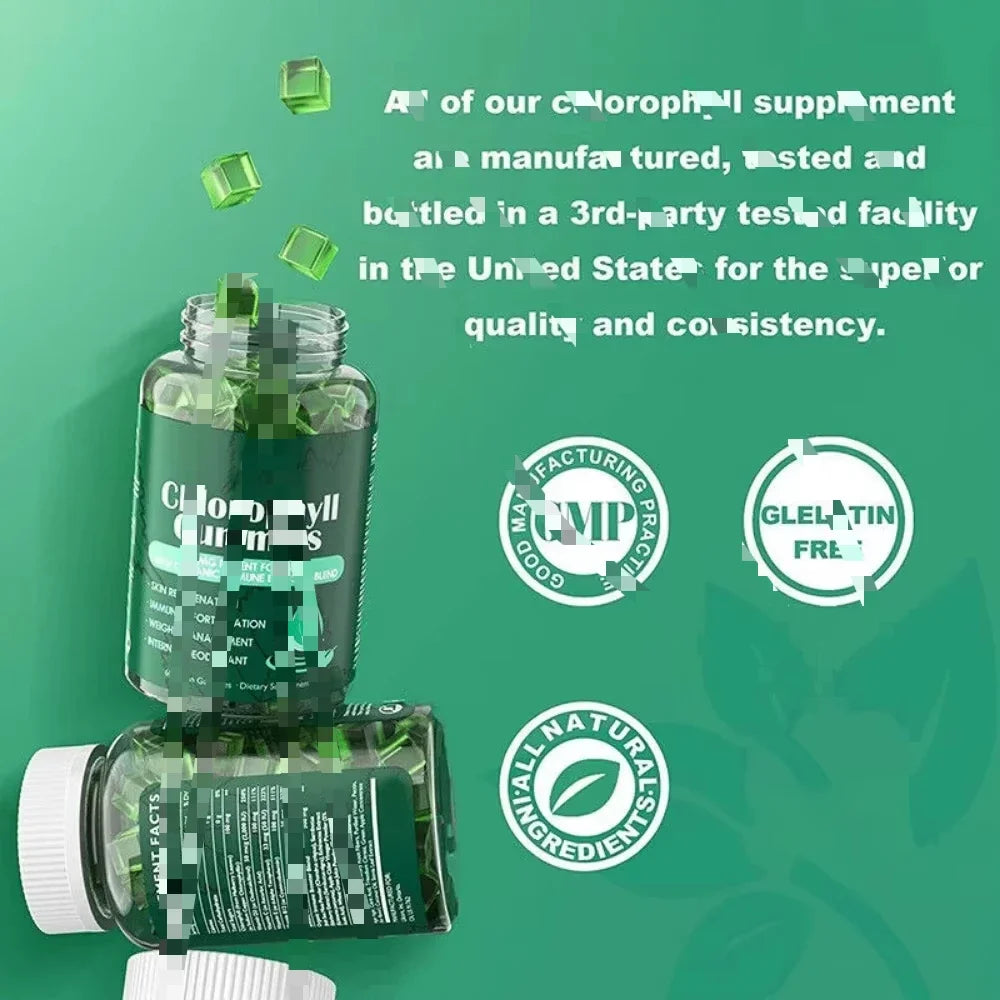 Sugar Free Chlorophyll Gummies with Unfiltered ACV - Health Boost