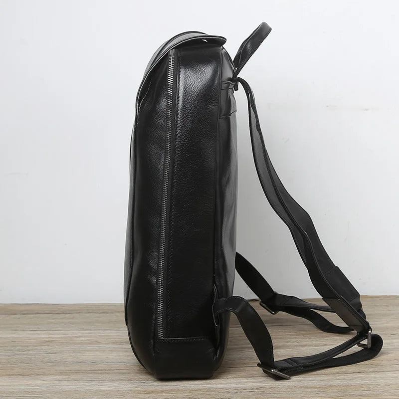 Men's Vintage Leather Backpack | High Capacity Computer Bag