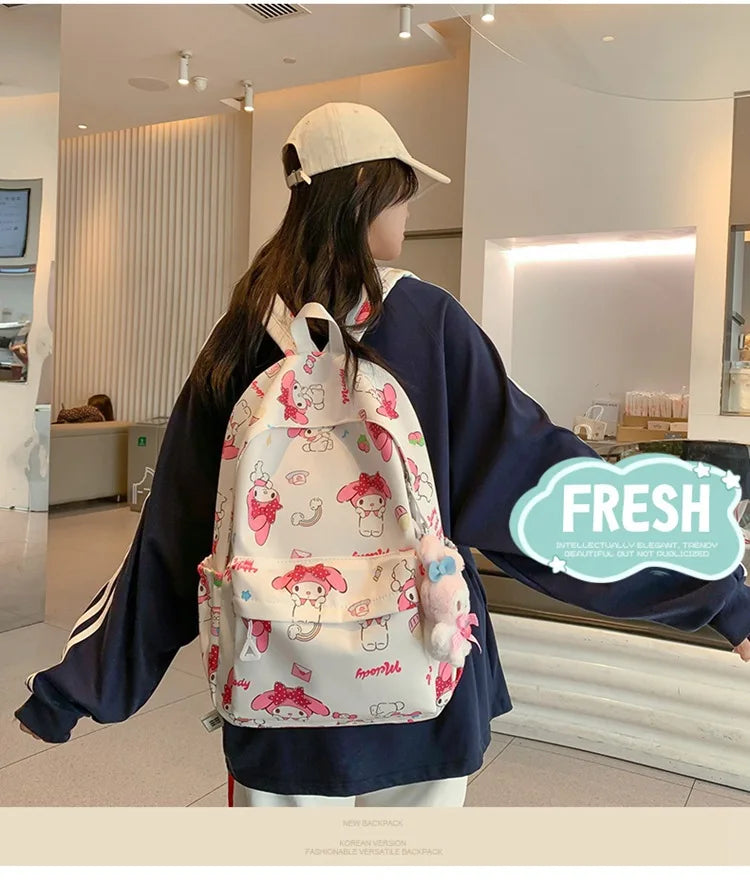 Kawaii Anime Girl Backpack | Large Capacity Student Bag