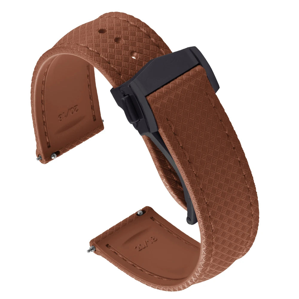 Universal Tropical FKM Rubber Watch Strap | Quick-Release Dive Bracelets