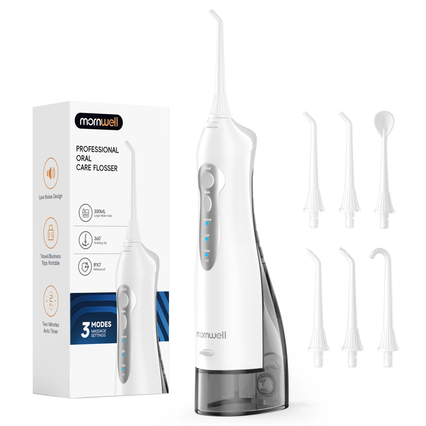 Irrigador dental inalámbrico portátil | Cuidado dental recargable por USB