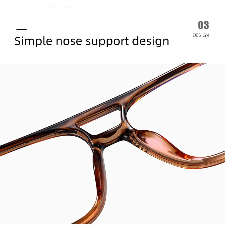Retro Double Beam Pilot Optical Glasses | Anti Blue Light Eyewear