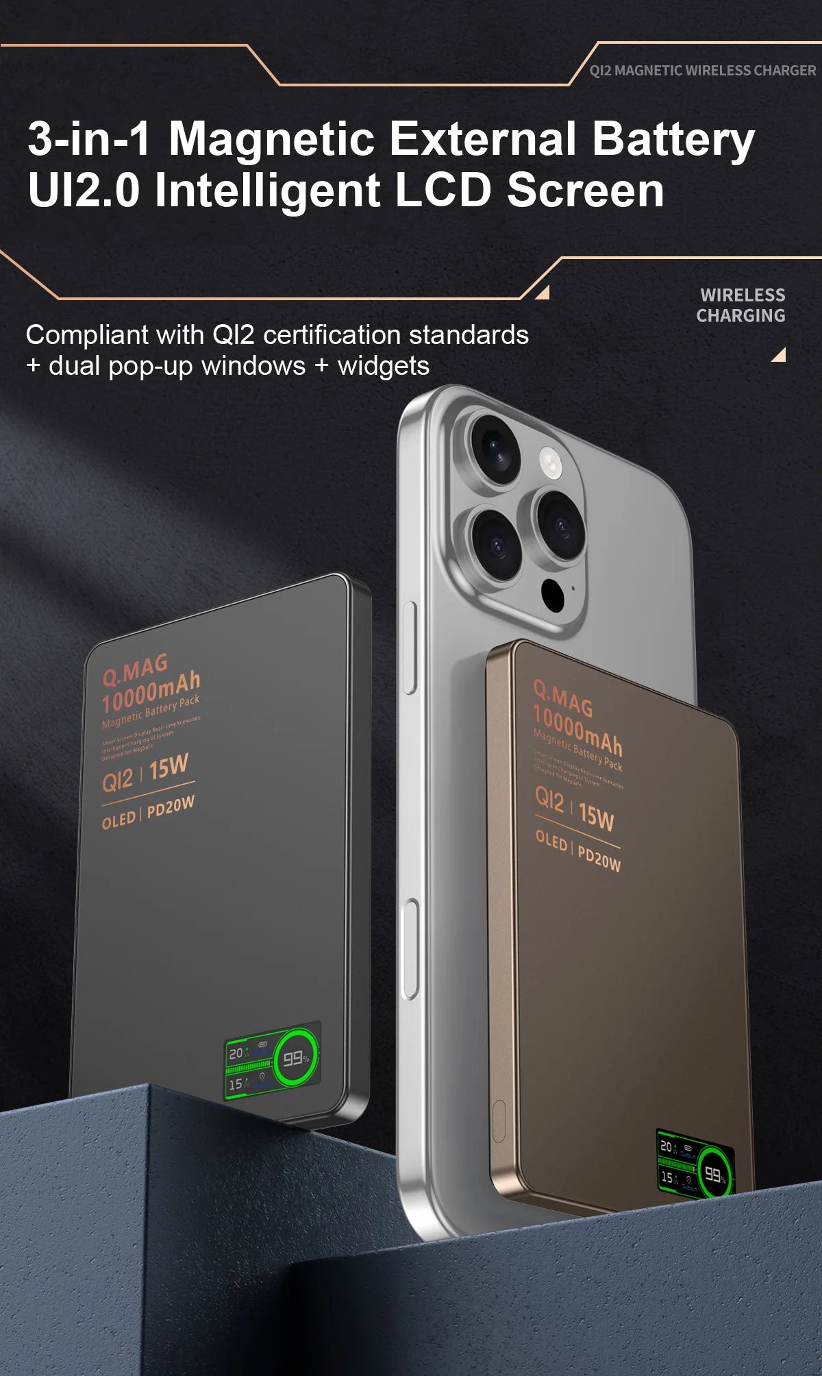 Magnetic Wireless Powerbank | Fast Charging for All Devices