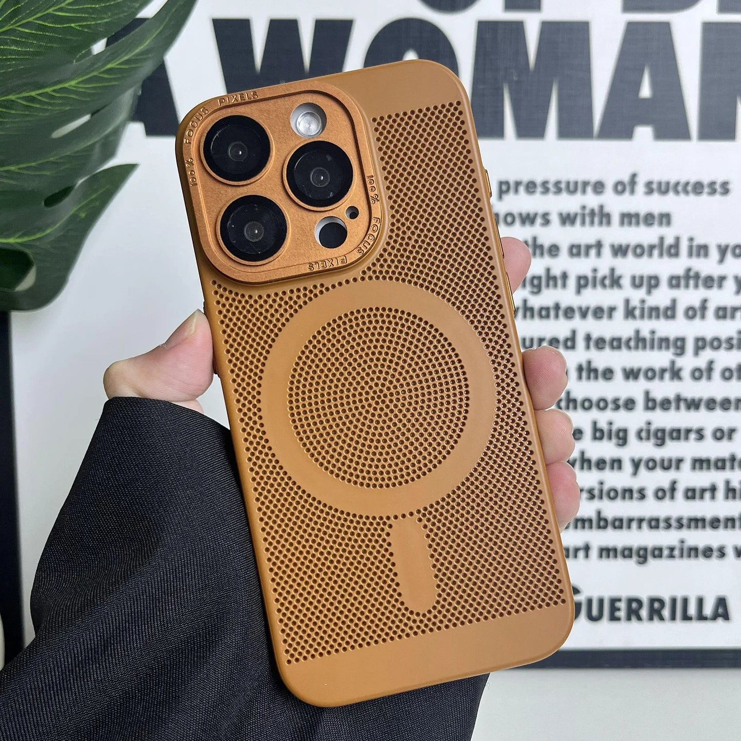 Funda de lujo mate para teléfono con disipación de calor | Protectora y elegante