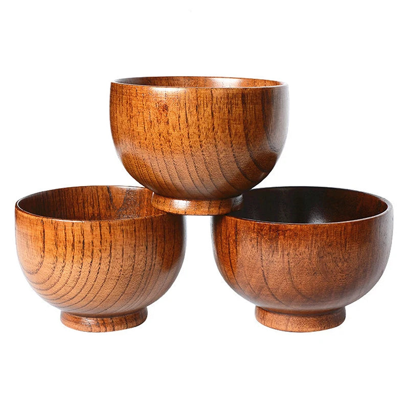 Cuencos de Madera Natural | Vajilla Ecológica para Cada Comida