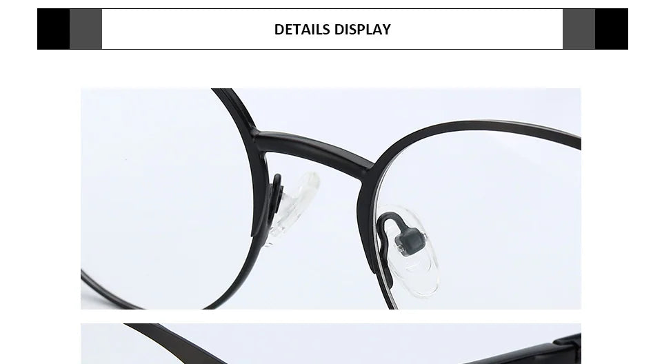 Trendy Round Progressive Metal Prescription Eyeglasses for All