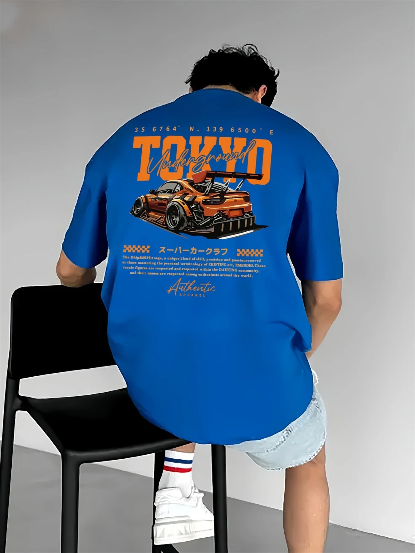 Men's Cotton Casual T-Shirt | Stylish Japanese Tokyo Design