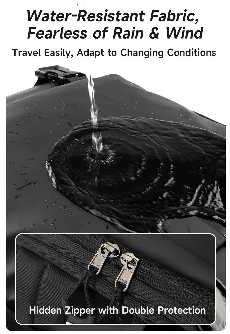 Waterproof Travel Backpack for Men | Expandable Business & School Bag