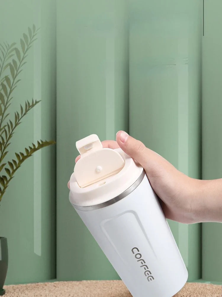 Stainless Steel Thermos Travel Mug | Leak-Proof & Insulated