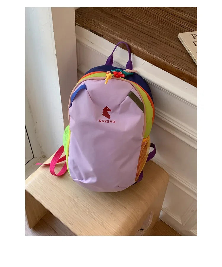 Dopamine backpack, contrasting colors, travel backpack, hiking, mountaineering, outdoor leisure, lightweight travel, study bag