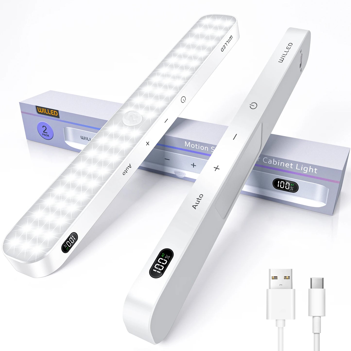 Motion Sensor LED Cabinet Light | Wireless Rechargeable Night Light