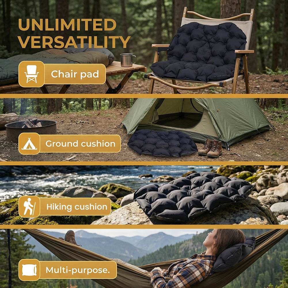 Portable Compact Inflatable Mattress for Outdoor Comfort
