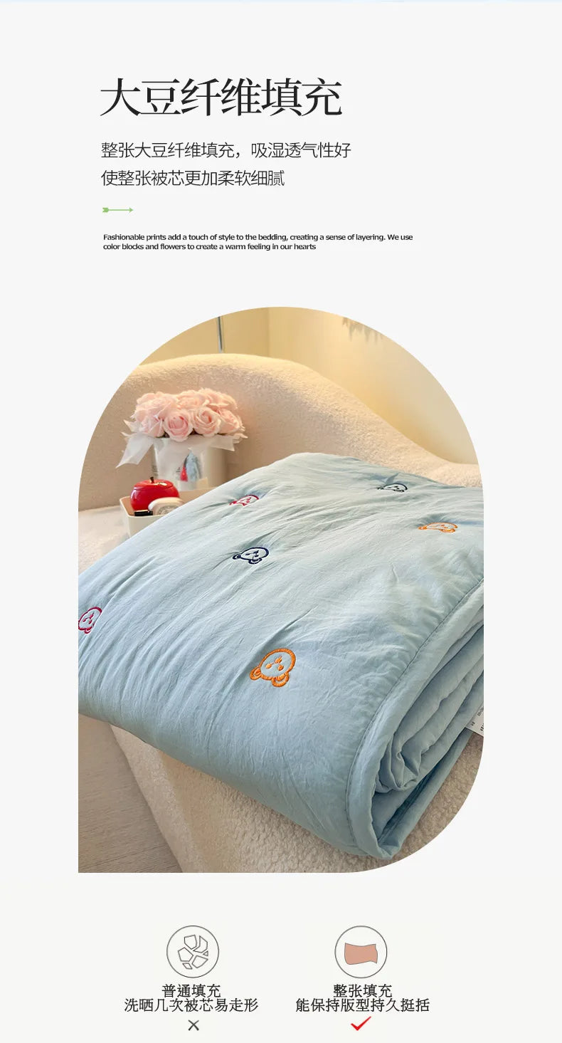 Breathable Summer Quilt | Soft Cotton Bedding for Ultimate Comfort