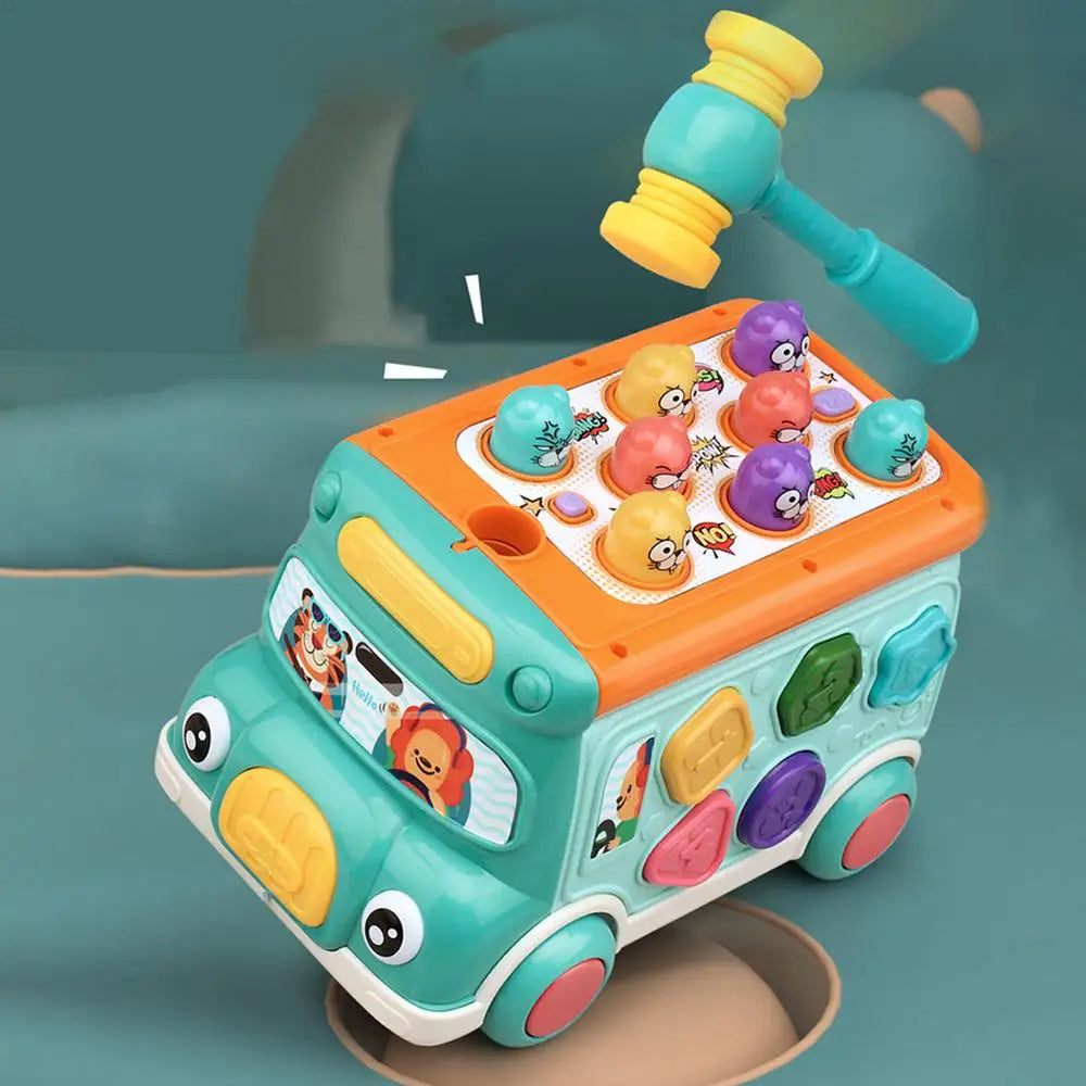 Musical Bus Toy with Geometric Block Set | Fun Educational Toy