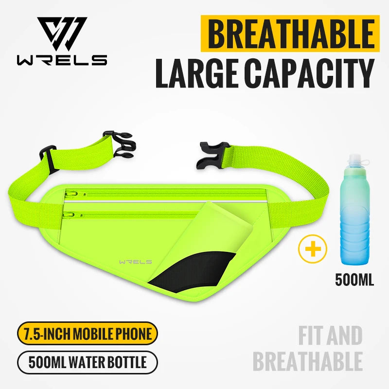 Adjustable Running Hydration Belt with Water Bottle Holder